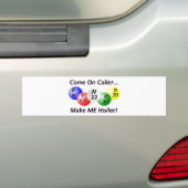Bingo! Kom op, bieder, laat me schreeuwen! Bumpersticker (Op auto)
