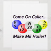 Bingo! Kom op Caller, maak me Holler. (Voorkant / Achterkant)