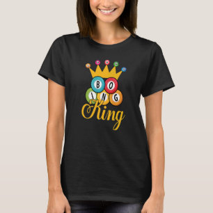 Bingo Koning Mannen Jongens Gelukkig Spel Loteri T-shirt