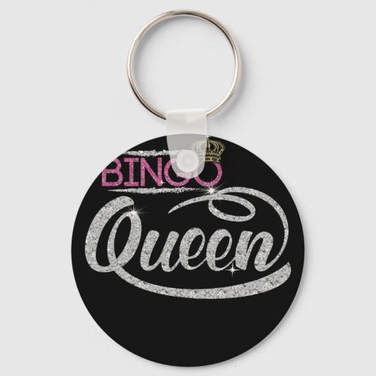 Bingo Koningin - Bingo Speler Diamant Cadeau Sleutelhanger (Voorkant)