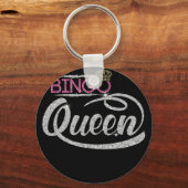 Bingo Koningin - Bingo Speler Diamant Cadeau Sleutelhanger (Voorkant)