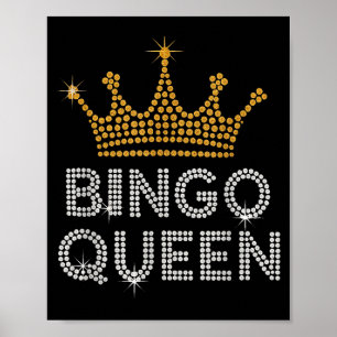 Bingo Koningin Bingo Speler Spel Feest Grappige Vr Poster