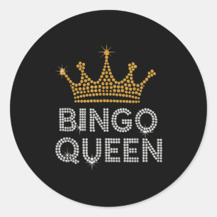 Bingo Koningin Bingo Speler Spel Feest Grappige Vr Ronde Sticker