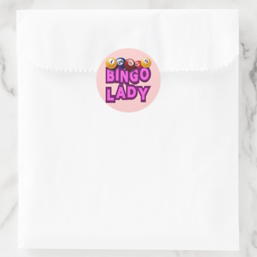 BINGO LADY RONDE STICKER (Tas)