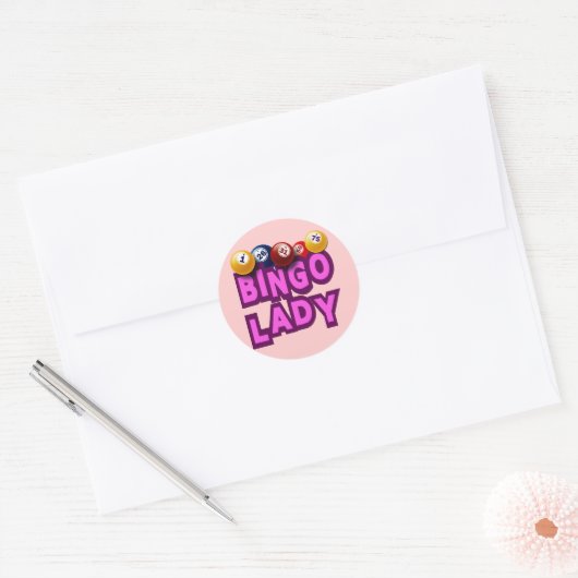 BINGO LADY RONDE STICKER (Envelop)