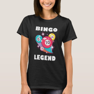 Bingo Legende Spel Gokken Lucky Bingo Speler Bing T-shirt