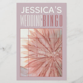 BINGO-liefhebber voor bruiloft in pinks en lavende Flyer