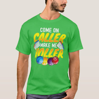 Bingo loterijspel gelukkige spelers kleine familie t-shirt
