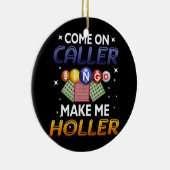 Bingo Lottery Game Lucky-spelers komen op de bezoe Keramisch Ornament (Rechts)