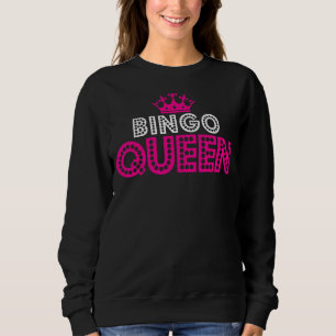 Bingo Lover Koningin Roze Kroon Gift Trui