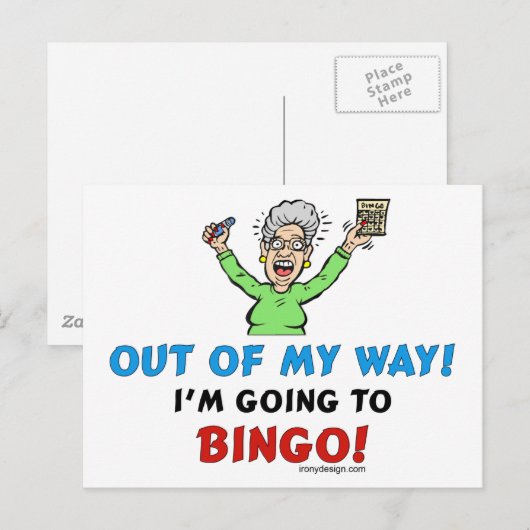 Bingo Lovers Briefkaart (Voorkant / Achterkant)