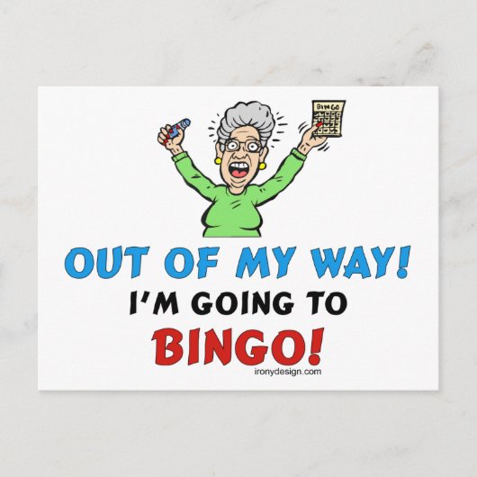 Bingo Lovers Briefkaart (Voorkant)
