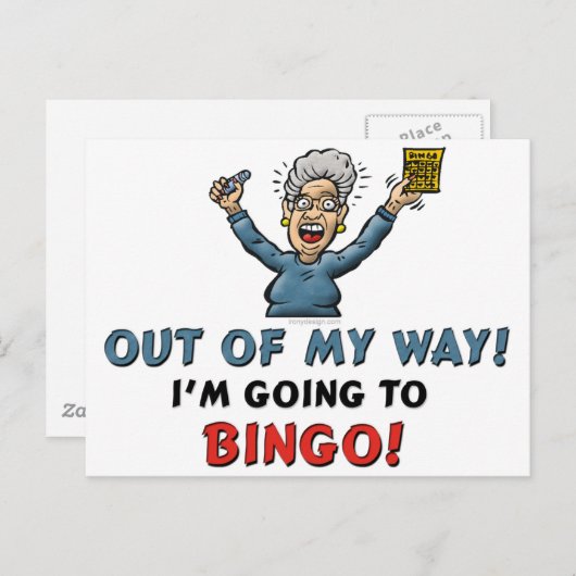 Bingo Lovers Briefkaart (Voorkant / Achterkant)