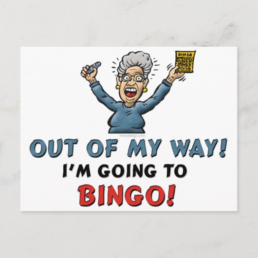 Bingo Lovers Briefkaart (Voorkant)
