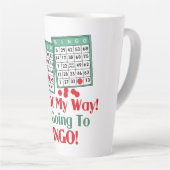 Bingo Lovers Funny Gezegde Latte Mok (Rechterhoek)