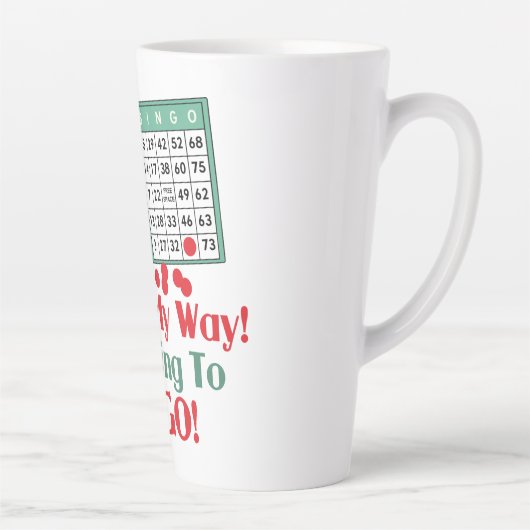 Bingo Lovers Funny Gezegde Latte Mok (Rechts)