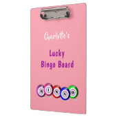 Bingo Lovers Gepersonaliseerde Lucky Bingo Board C Klembord (Links)
