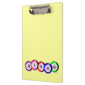 Bingo Lovers Gepersonaliseerde Lucky Bingo Board Klembord (Links)