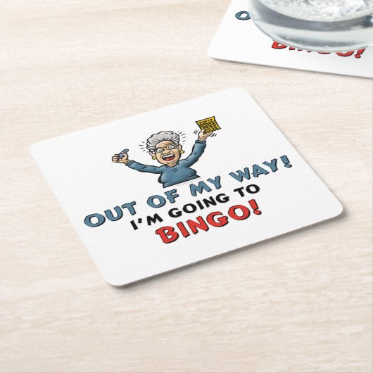 Bingo Lovers Kartonnen Onderzetters (Schuin)