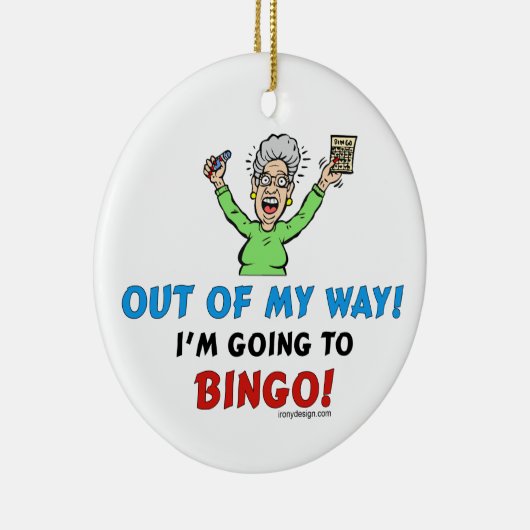 Bingo Lovers Keramisch Ornament (Rechts)