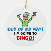Bingo Lovers Keramisch Ornament (Voorkant)