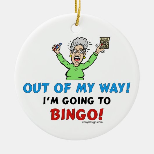 Bingo Lovers Keramisch Ornament (Voorkant)