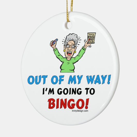 Bingo Lovers Keramisch Ornament (Links)