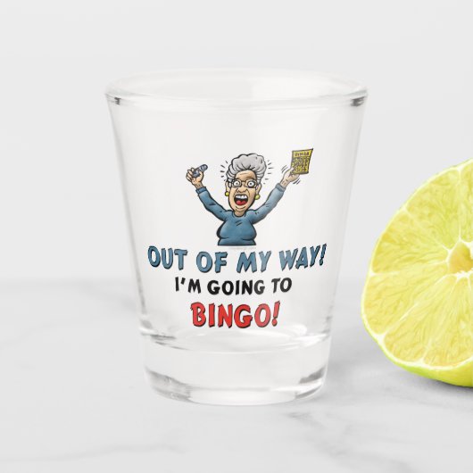 Bingo Lovers Shot Glas (Voorkant)