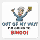 Bingo Lovers Vierkante Sticker (Voorkant)