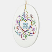Bingo maakt Life Sparkle Keramisch Ornament (Links)