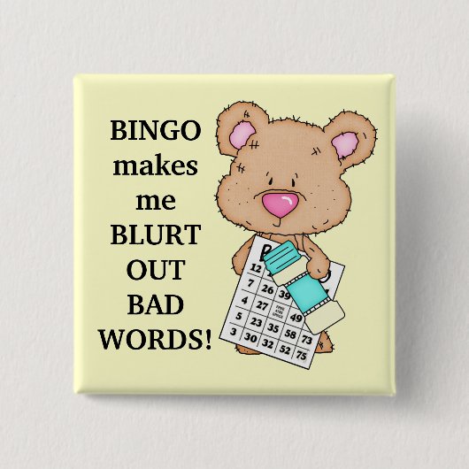 Bingo maakt me Button (Voorkant)