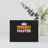 Bingo Master Lucky Game Player Gambler Gi Briefkaart (Staand voorkant)