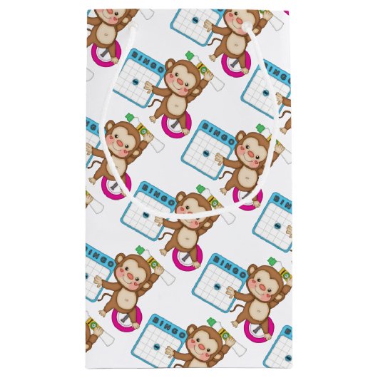 Bingo Monkey, kleine cadeautas (Achterkant)