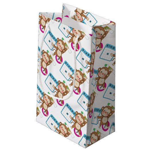 Bingo Monkey, kleine cadeautas (Achterkant Gekanteld)