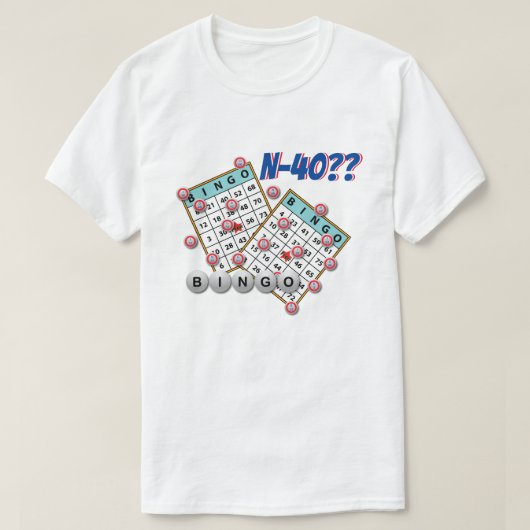 Bingo N40 Las Vegas NV T-shirt (Design voorkant)