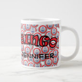 Bingo "Naam" over Bingo Balls Grote Koffiekop (Rechts)