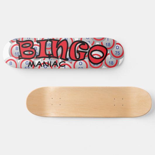 Bingo "Naam" over Bingo Balls Skateboard (Horizontaal)