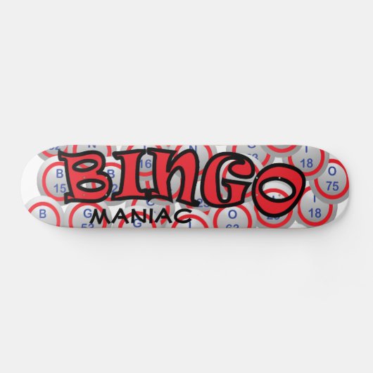 Bingo "Naam" over Bingo Balls Skateboard (Horizontaal)