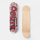 Bingo "Naam" over Bingo Balls Skateboard (Voorkant)