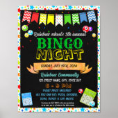 Bingo nacht sjabloon poster (Voorkant)