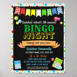 Bingo nacht sjabloon poster