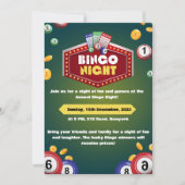 Bingo Nachtuitnodigingen Kaart (Voorkant)