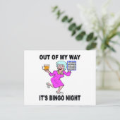 BINGO NGHT BRIEFKAART (Staand voorkant)