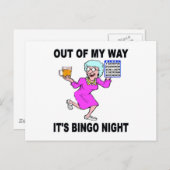 BINGO NGHT BRIEFKAART (Voorkant / Achterkant)