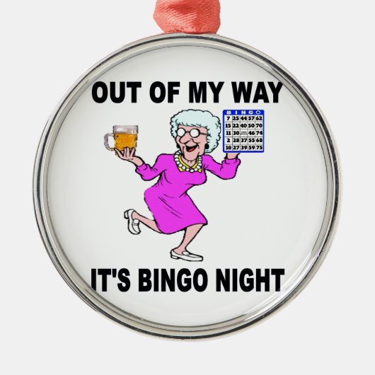 BINGO NGHT METALEN ORNAMENT (Voorkant)