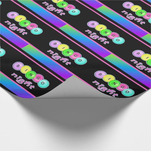 Bingo Night Bingo Balls Cadeaupapier (Hoek)