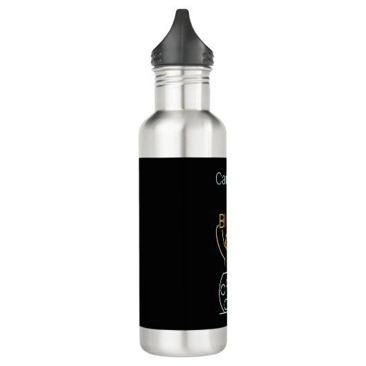 Bingo Night Neon Line Art gepersonaliseerd Waterfles (Links)