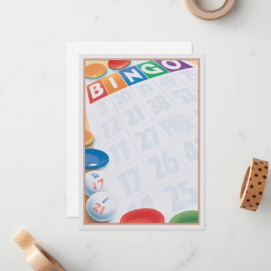 Bingo © notitiekaartje (Voorkant / Achterkant in situ)