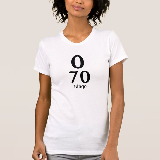 Bingo nummer 070 t-shirt (Voorkant)