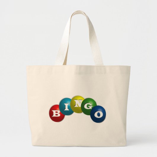 Bingo of Lotto - optie om uw vistuig te personalis Grote Tote Bag (Voorkant)